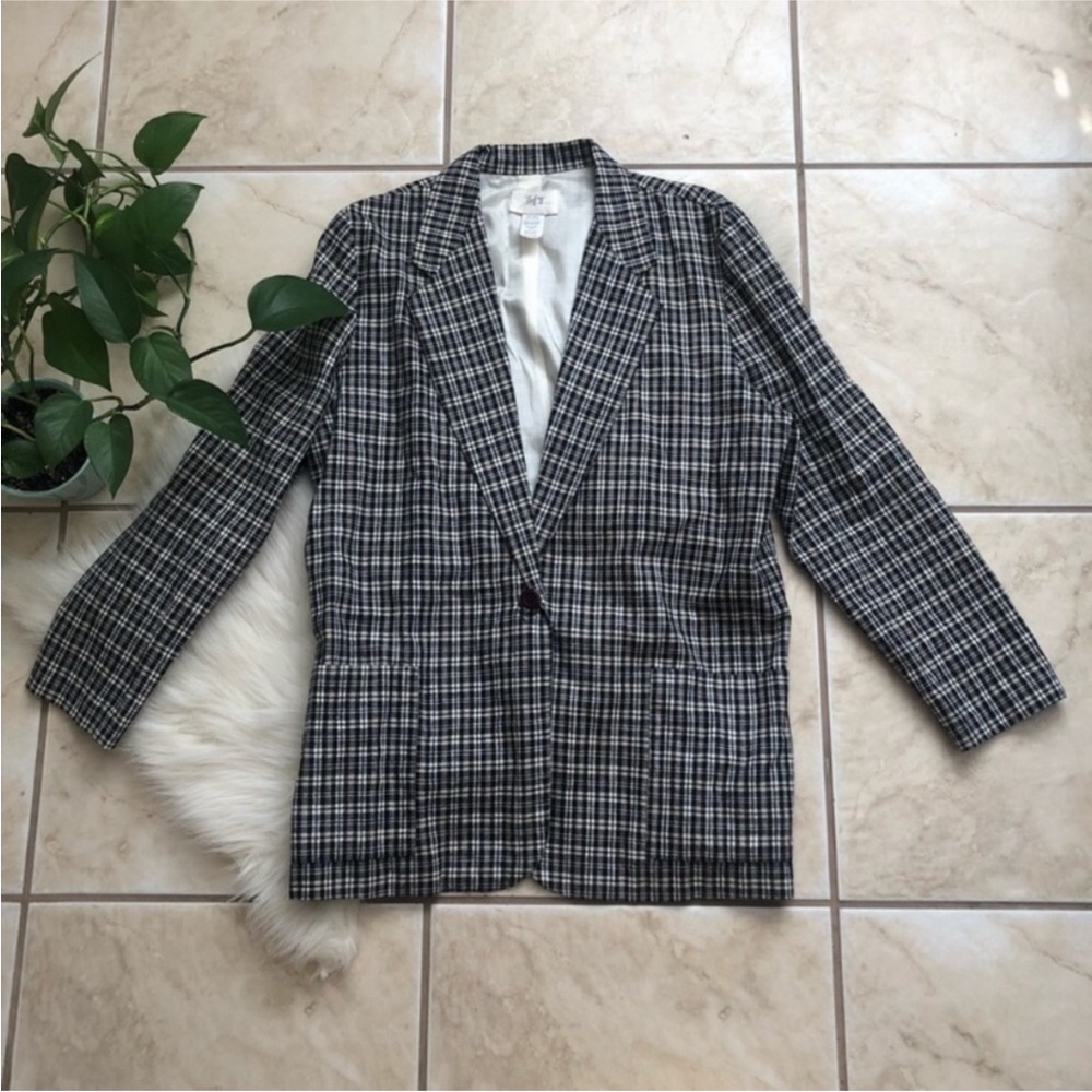 Vintage Plaid Blazer